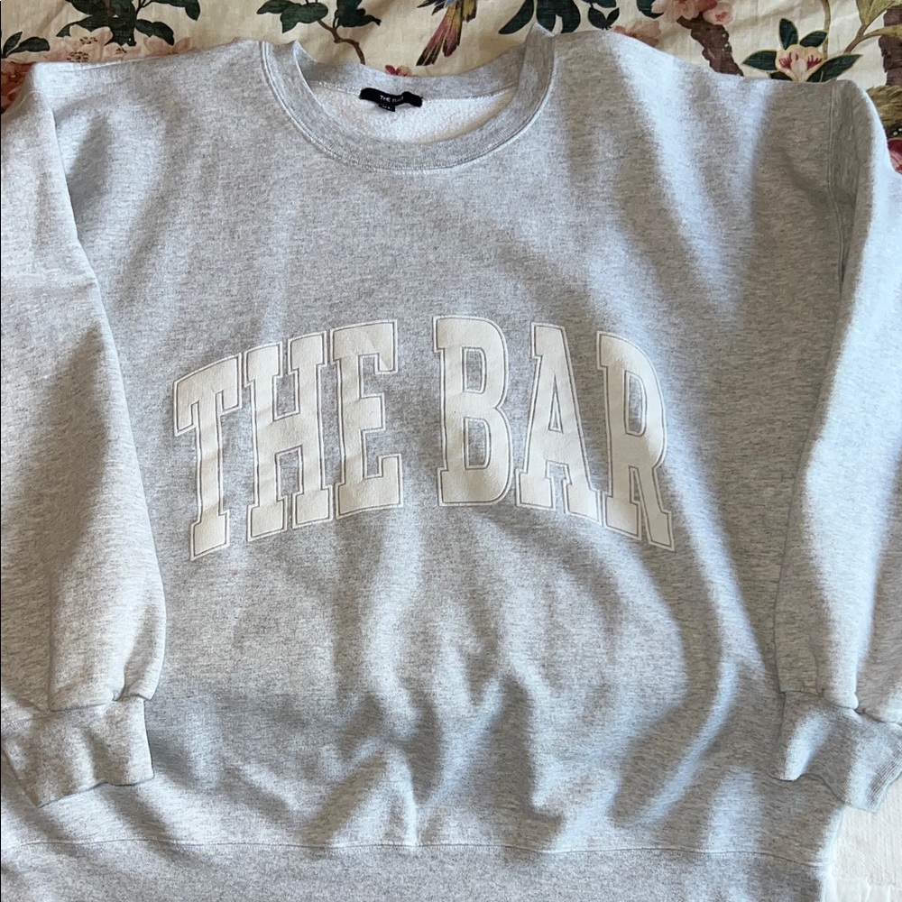 THE BAR Gray Crewneck